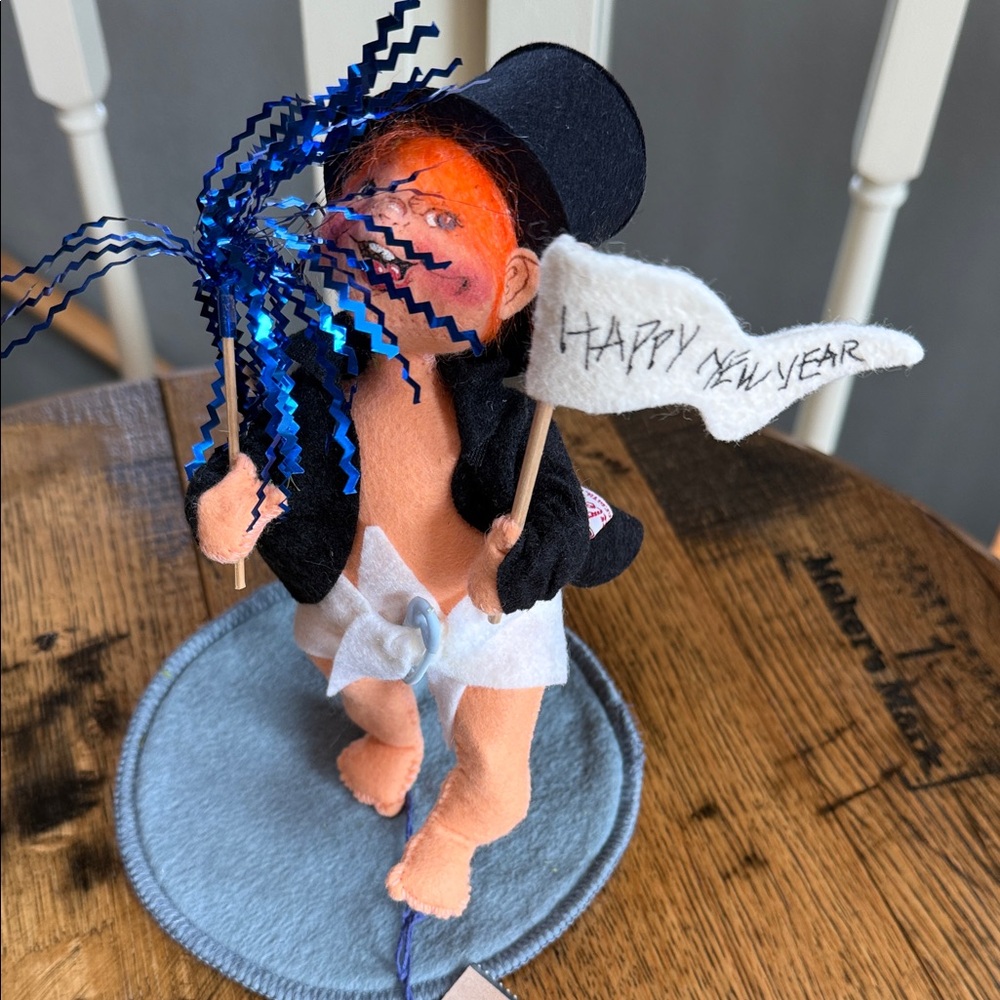 Vintage Hard to Find! Happy New Year Kid Annalee 1997